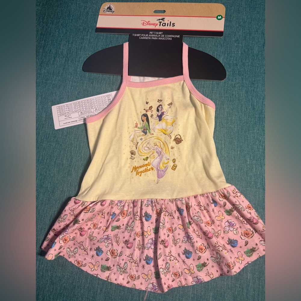 Disney Tails Princess Dog Dress - Yellow and Pink NWT
